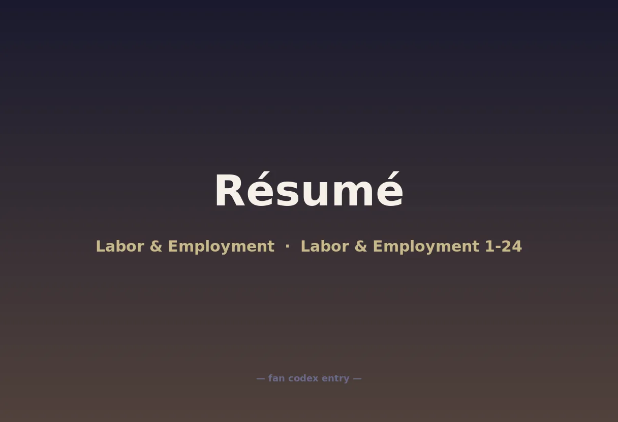Résumé