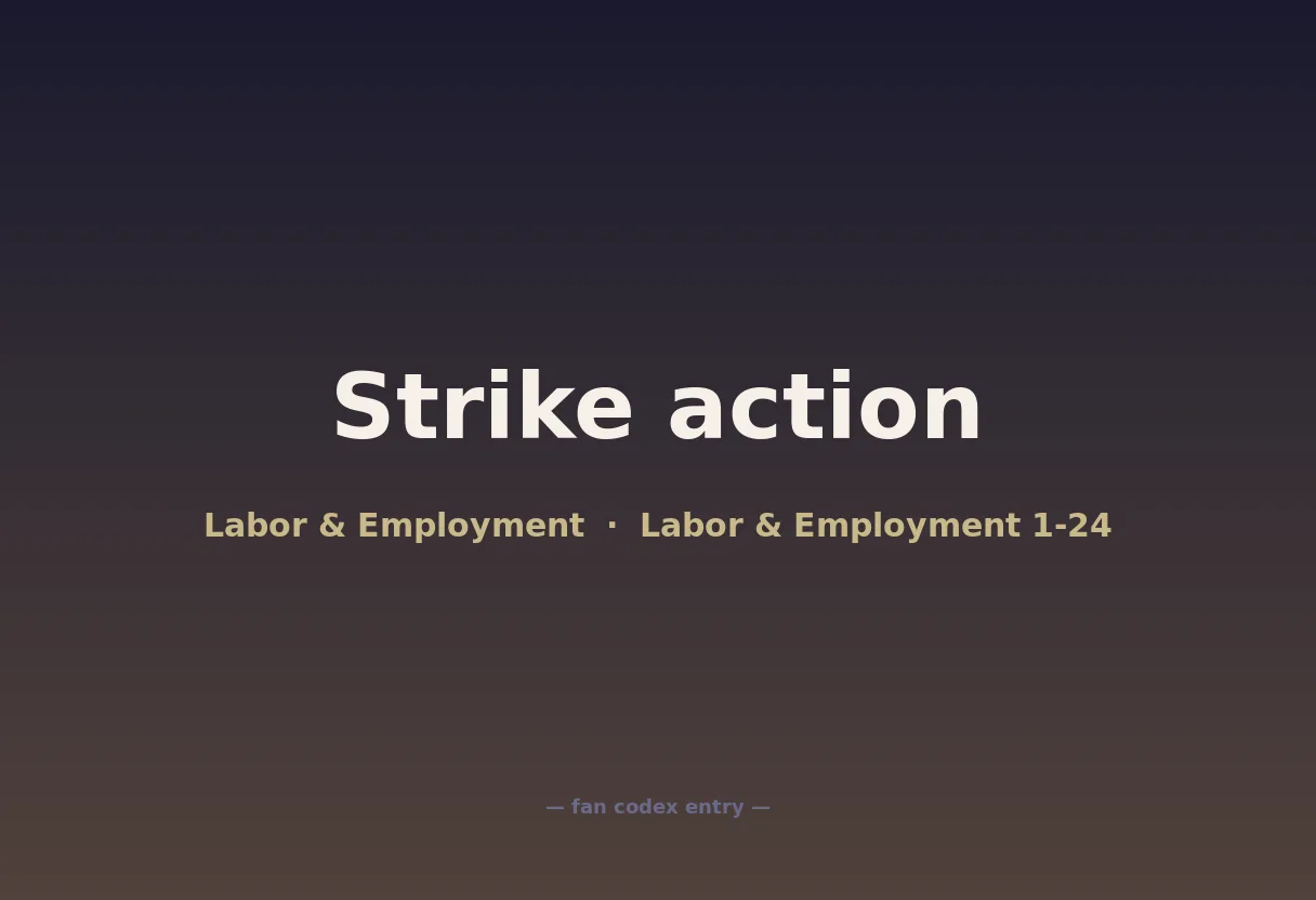 Strike action