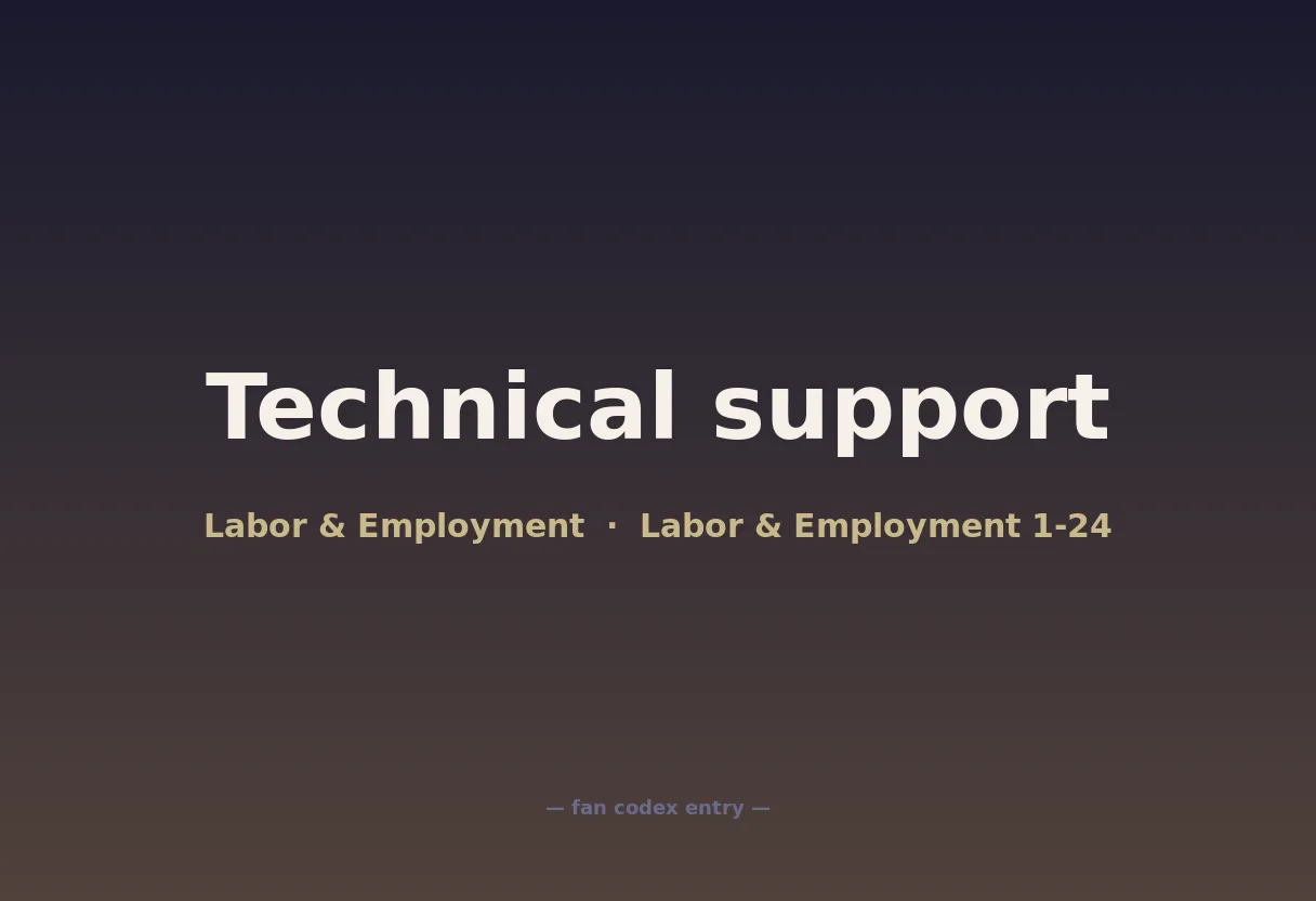 Technical support