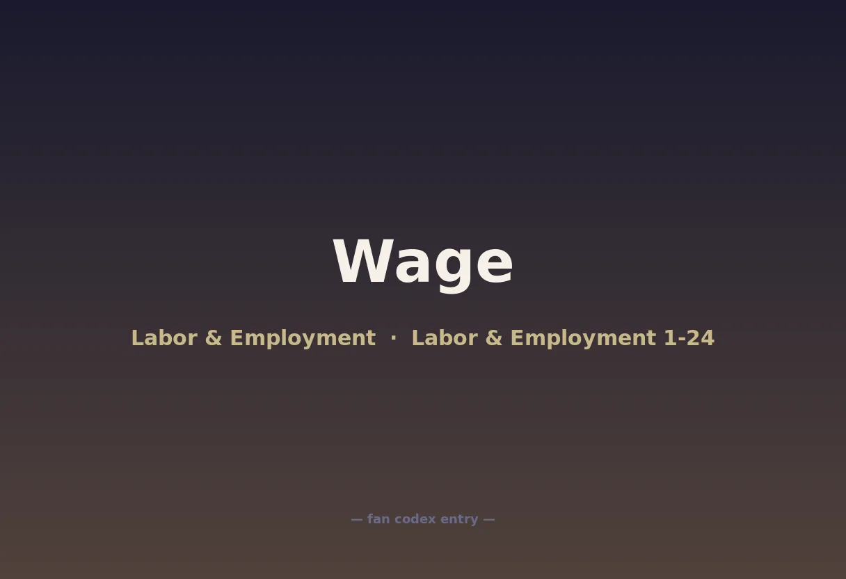 Wage
