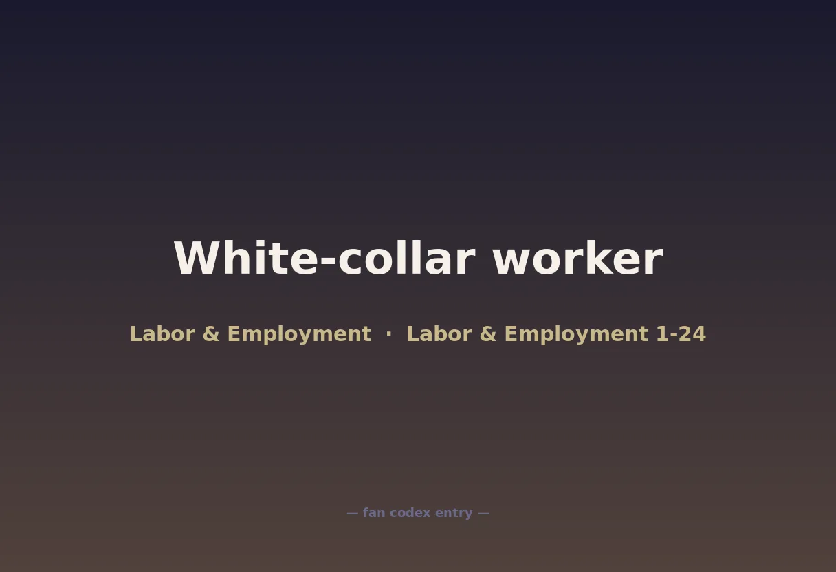 White-collar worker