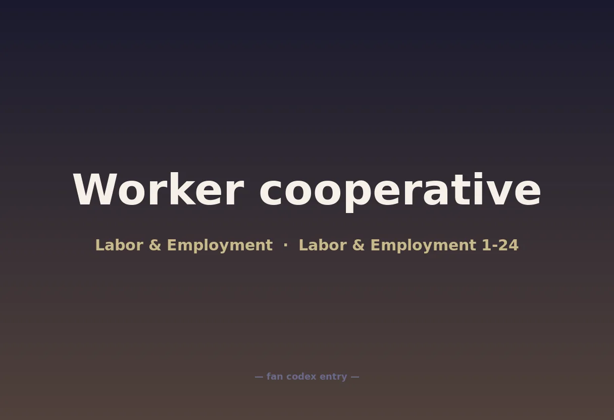 Worker cooperative