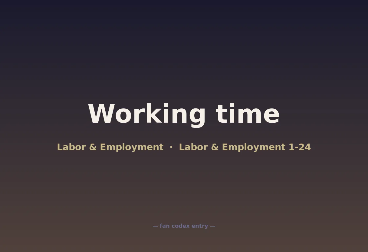 Working time